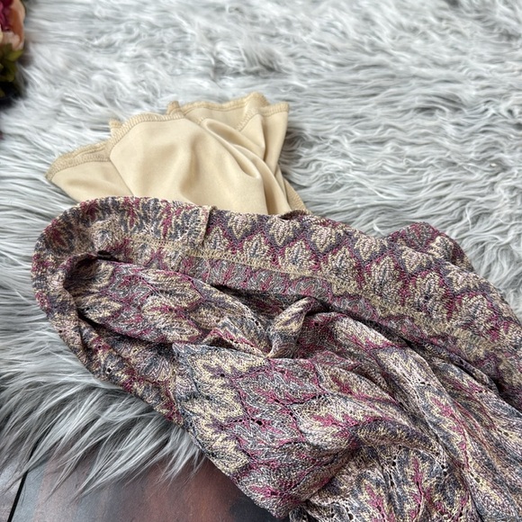 Camille & Co. Chic Zigzag Crochet Knit Patterned wide legged Pants - Picture 8 of 8